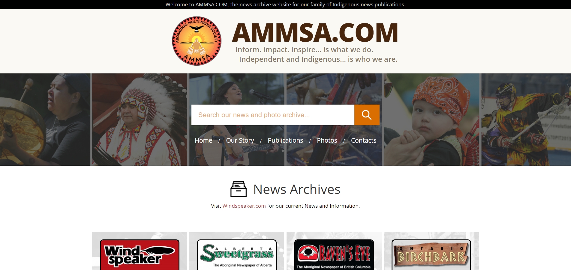 部落格封面：【網站】Aboriginal Multi-Media Society of Alberta（AMMSA）艾伯塔原住民族多媒體協會